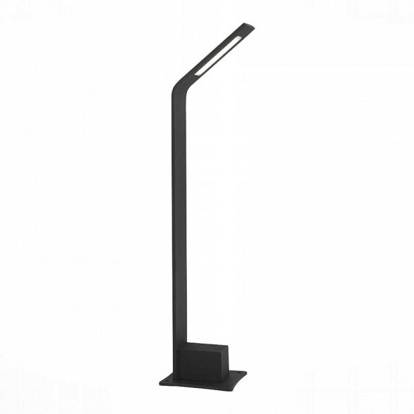 Столб уличный светодиодный ST Luce Ansa, 1 плафон, черный с белым (SL094.405.01)