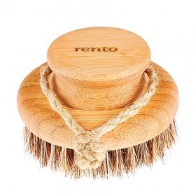 RENTO Натуральная щетка для мытья, круглая, бамбук, 9.5 см