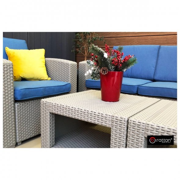 Комплект мебели Rattan Premium 4, СЕРЫЙ