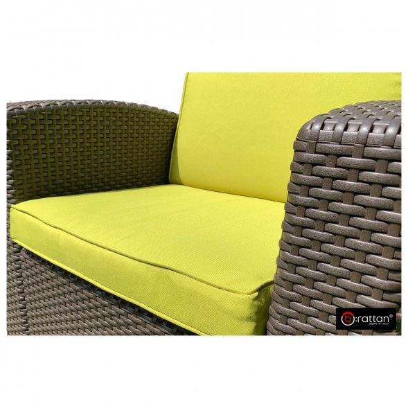 Комплект чехлов на подушки для мебели Rattan Premium, нео яблоко