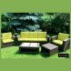 Комплект чехлов на подушки для мебели Rattan Premium, нео яблоко