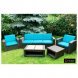 Комплект чехлов на подушки для мебели Rattan Premium, нео изумруд