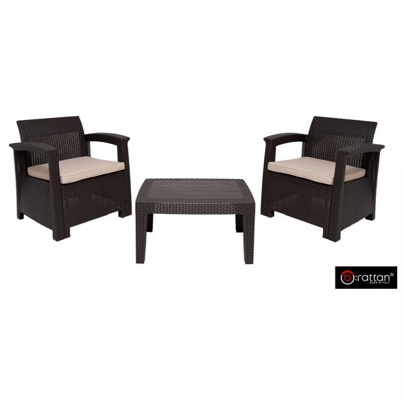 Комплект мебели Rattan Comfort 3, венге