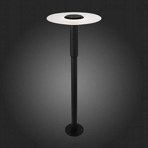 Столб уличный светодиодный ST Luce, 1 плафон, черный, белый (SL099.405.01)