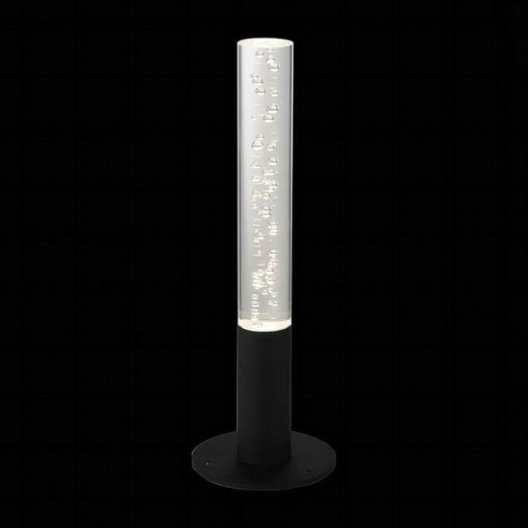 Столб уличный светодиодный ST Luce, 1 плафон, черный, прозрачный (SL102.405.01)