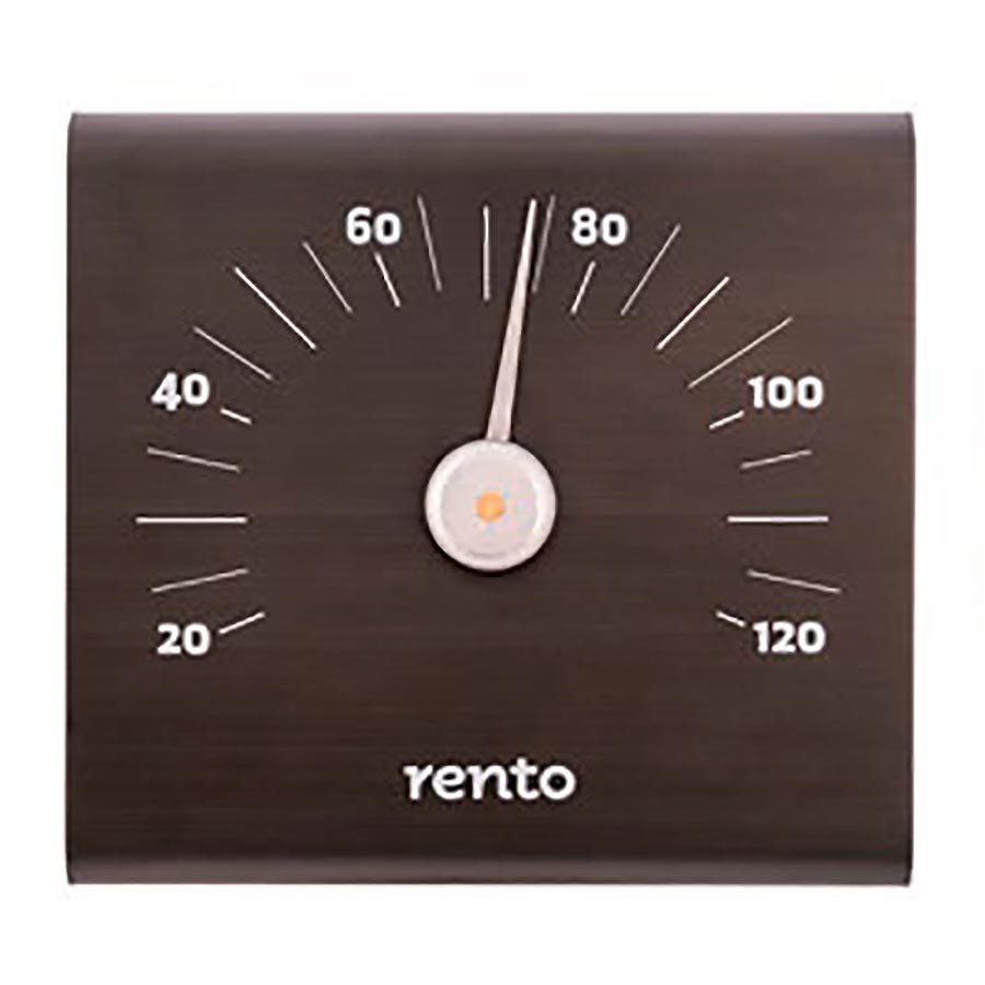 RENTO Термометр алюминиевый для сауны SQ, какао