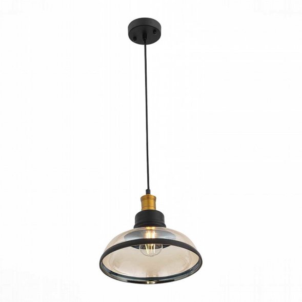 Подвес ST Luce Corati,  плафон, черный с бронзой и коньячным (SL263.403.01)