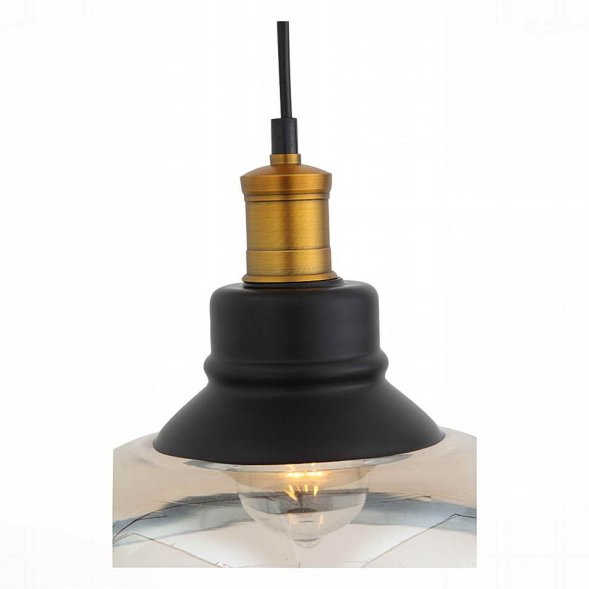 Подвес ST Luce Corati,  плафон, черный с бронзой и коньячным (SL263.403.01)