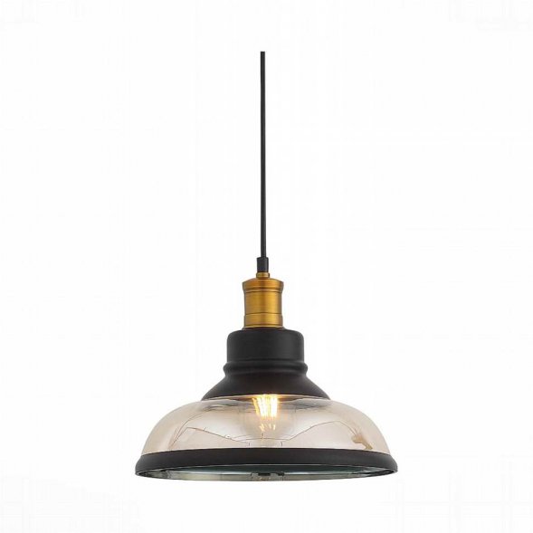Подвес ST Luce Corati,  плафон, черный с бронзой и коньячным (SL263.403.01)