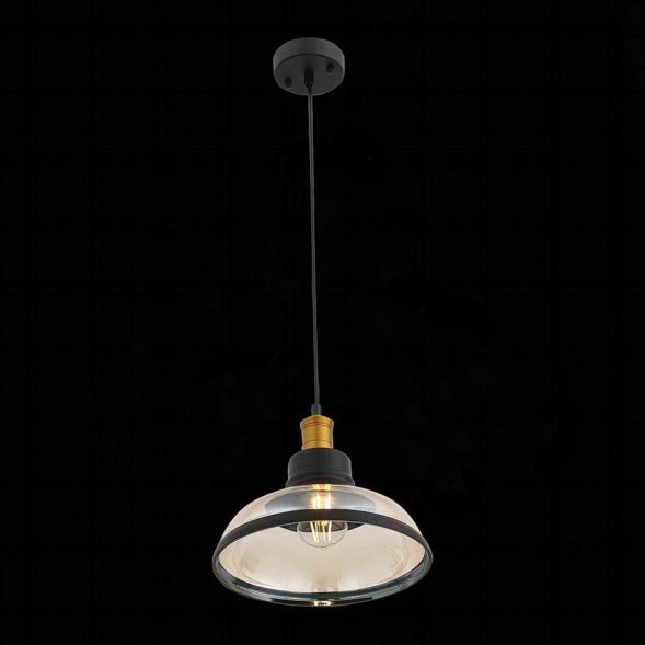 Подвес ST Luce Corati,  плафон, черный с бронзой и коньячным (SL263.403.01)