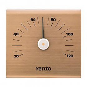 RENTO Термометр алюминиевый для сауны SQ, шампань