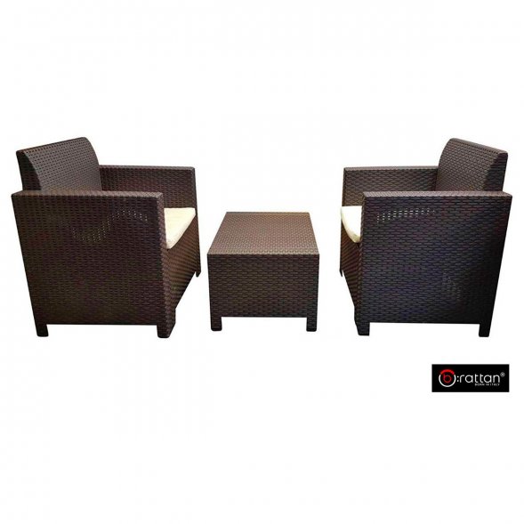 Комплект мебели NEBRASKA TERRACE Set (стол, 2 кресла), венге