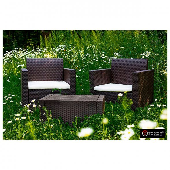 Комплект мебели NEBRASKA TERRACE Set (стол, 2 кресла), венге
