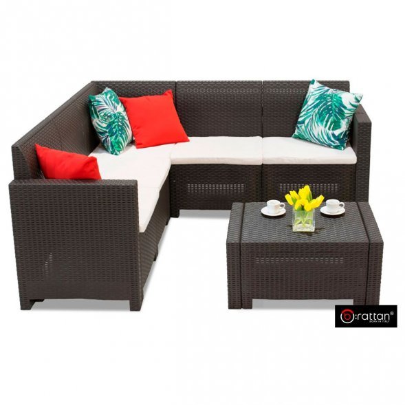 Комплект мебели NEBRASKA CORNER Set (углов. диван, столик), венге