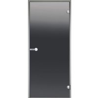 HARVIA Двери стеклянные 7/19 коробка алюминий, стекло серое, арт. DA71902