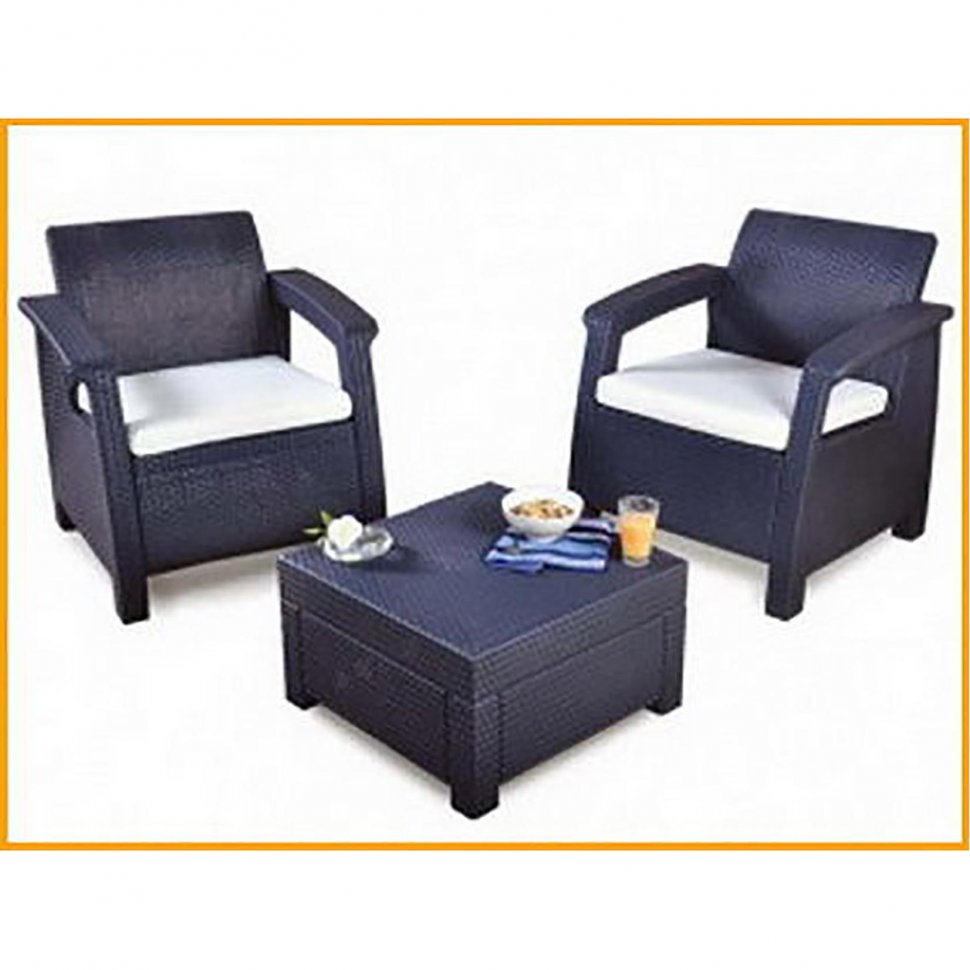 Комплект мебели Corfu Russia Duo (2 кресла), коричневый