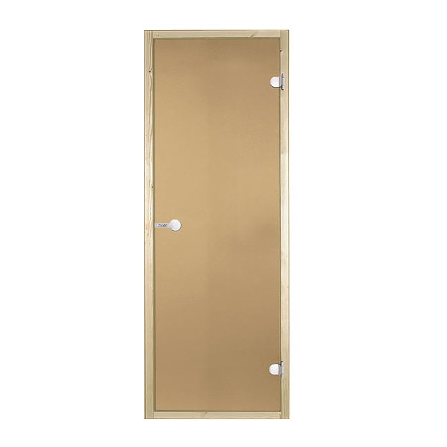 HARVIA Двери стеклянные 7/19 коробка сосна, бронза D71901M