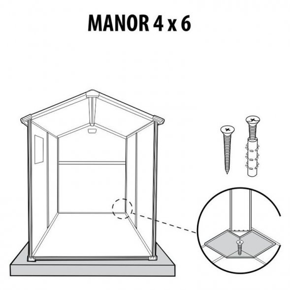 Сарай пластиковый Manor 4*6