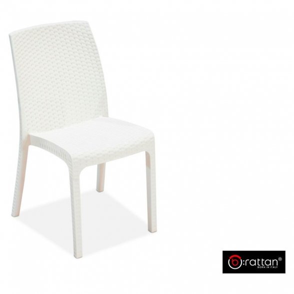 Стул B:rattan VIRGINIA без подлокотников, белый