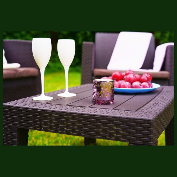 Диван трехместный b:rattan Arizona, венге (3-х местная подушка)