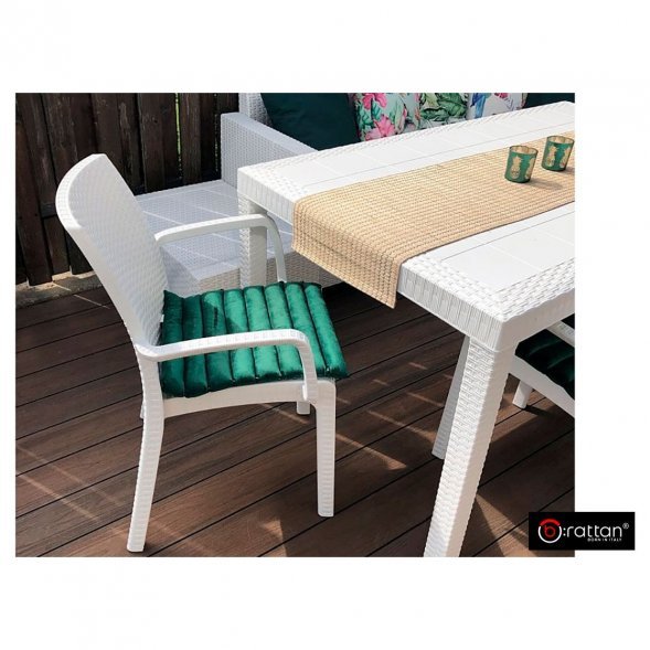 Стул B:rattan INDIANA с подлокотниками, белый