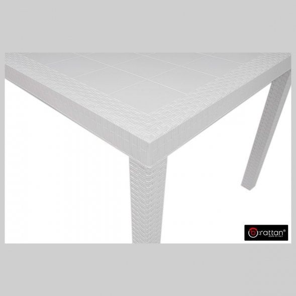 Стол B:rattan Houston 1500*900мм, белый