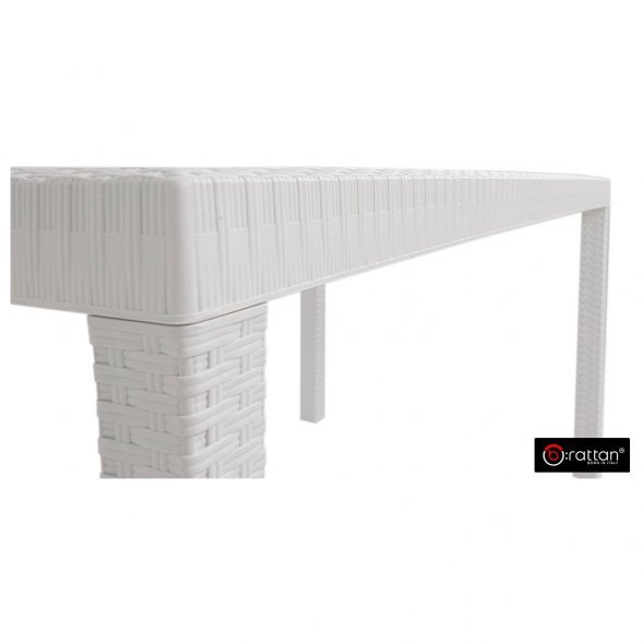 Стол B:rattan Houston 1500*900мм, белый
