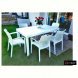 Стол B:rattan Houston 1500*900мм, белый