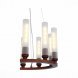 Люстра подвесная светодиодная ST Luce Unica, 9 плафонов, коричневый с белым (SL262.703.09)