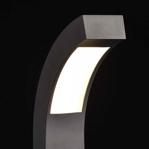 Столб уличный светодиодный MW-Light Уран, 1 плафон, черный с белым (803041101)
