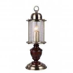 Настольная лампа ST Luce Volantino, 1 плафон, коричневый с бронзой и прозрачным (SL150.304.01)