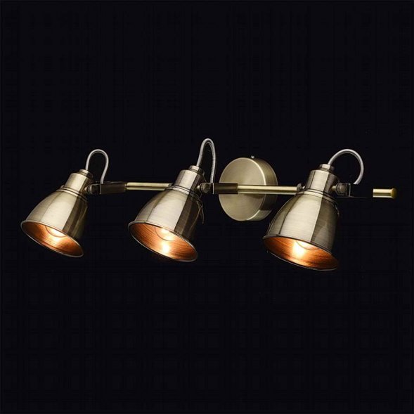 Спот MW-Light Ринген, 3 плафона, античная бронза (547020603)