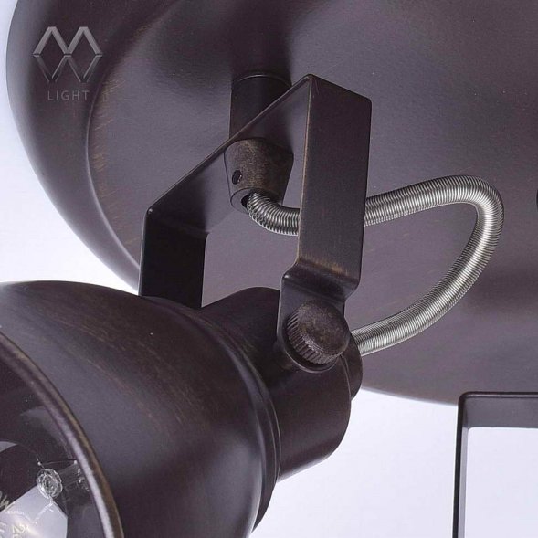 Спот MW-Light Ринген, 3 плафона, коричневый с бронзой (547020403)