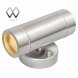 Светильник настенный уличный MW-Light Меркурий, 2 лампы, никель (807020501)
